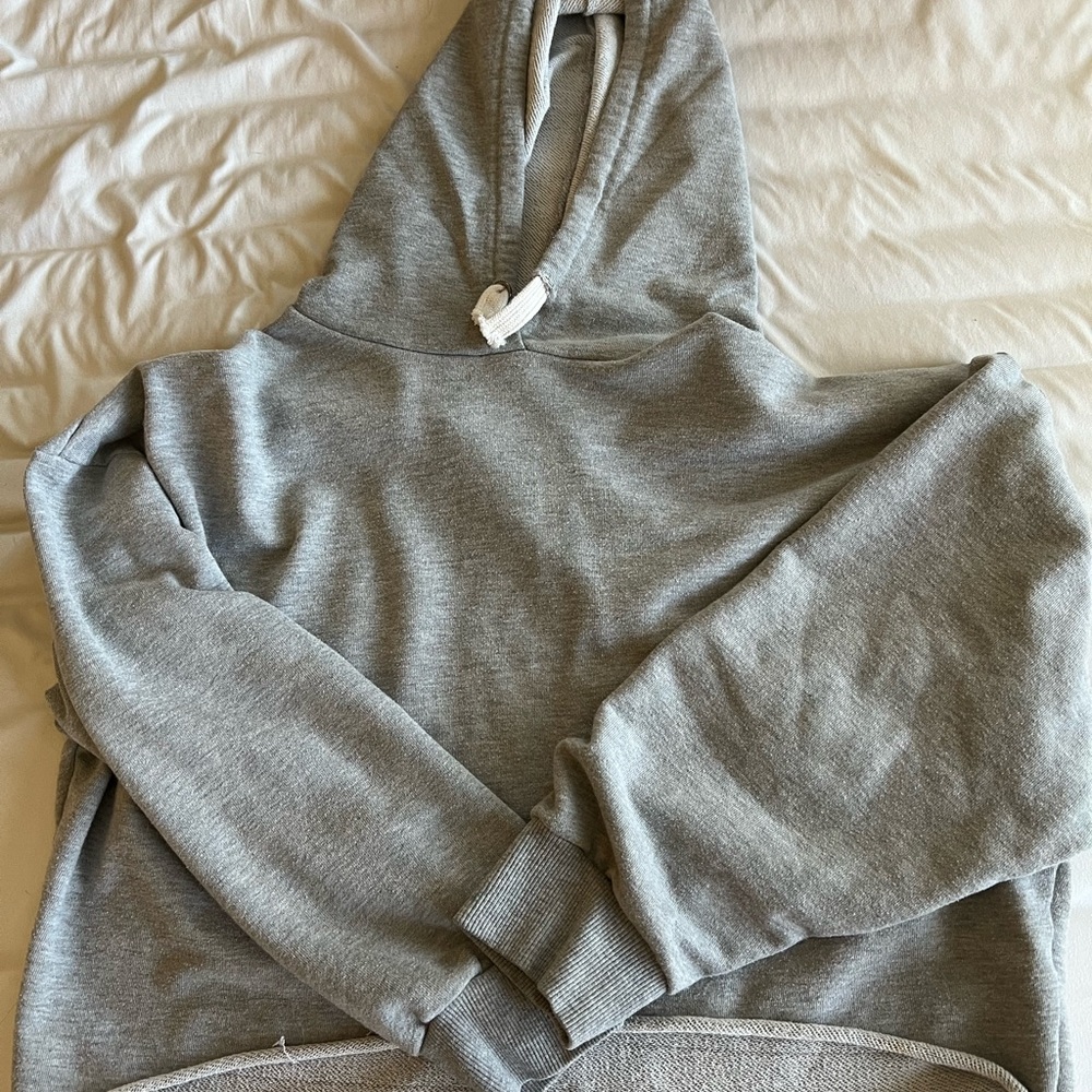 Grey oversized hoodie in size L